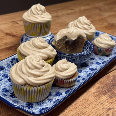 Koffie Caramel Cupcake doorsnee