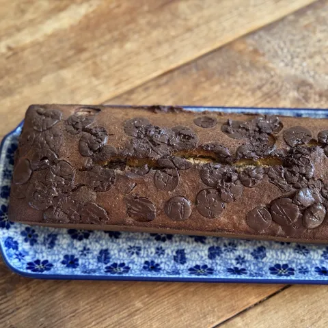 Bananenbrood bovenkant